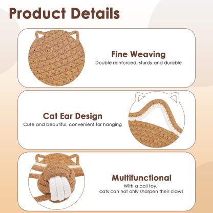  Durable Sisal Cat Scratcher Mat