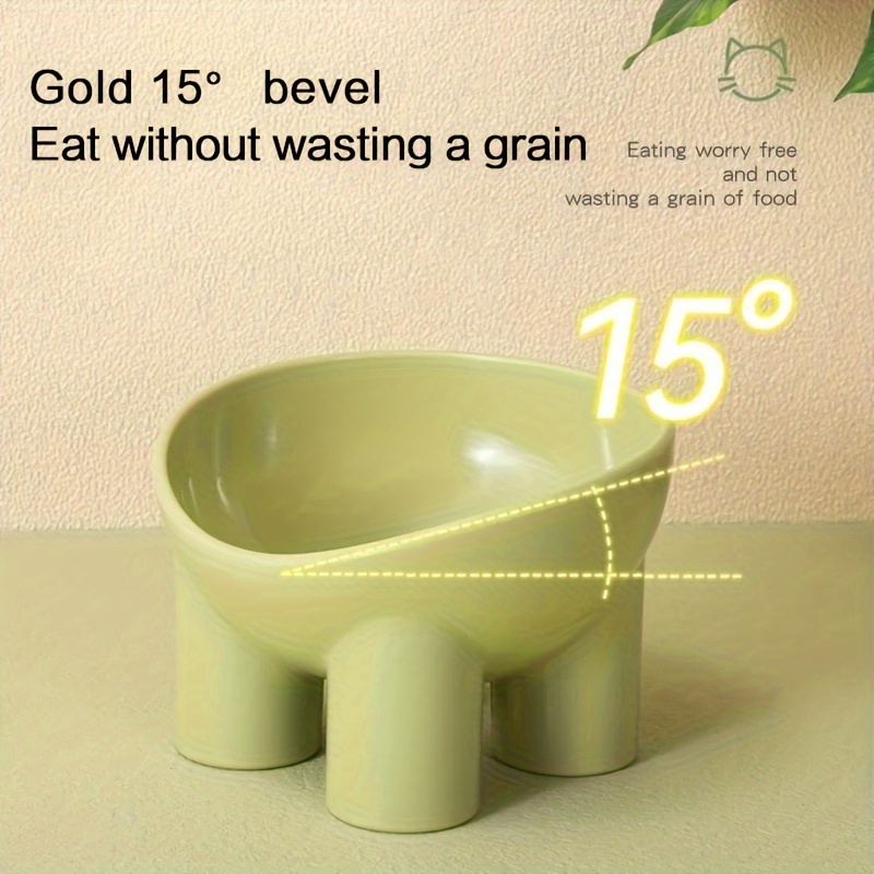 Sleek Design Elevated Pet Bowl with Stand - Neck-Friendly