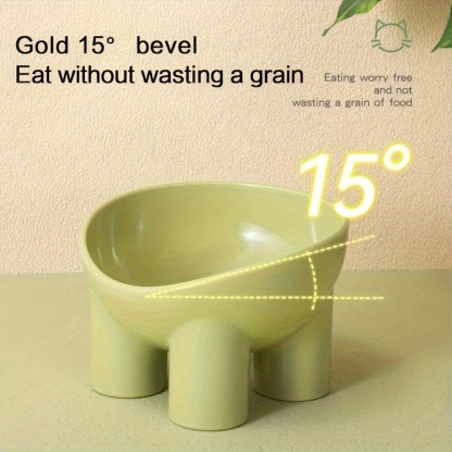 Sleek Design Elevated Pet Bowl with Stand - Neck-Friendly