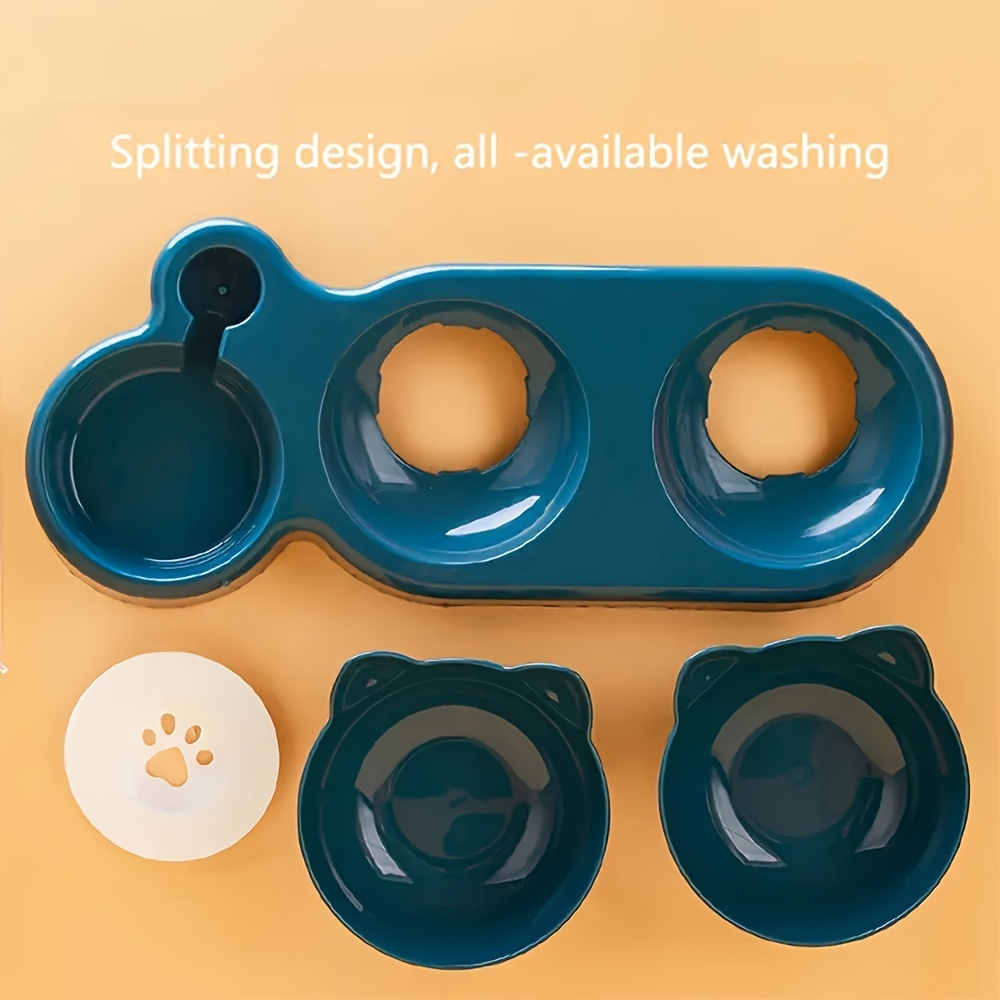New Pet Anti-Slip Slanted Mouth Cat Bowl Home Style Automatic Drinking Bowl