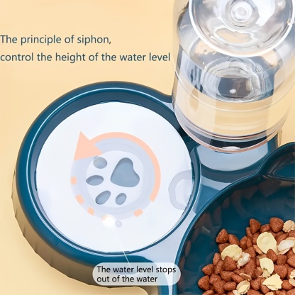 New Pet Anti-Slip Slanted Mouth Cat Bowl Home Style Automatic Drinking Bowl