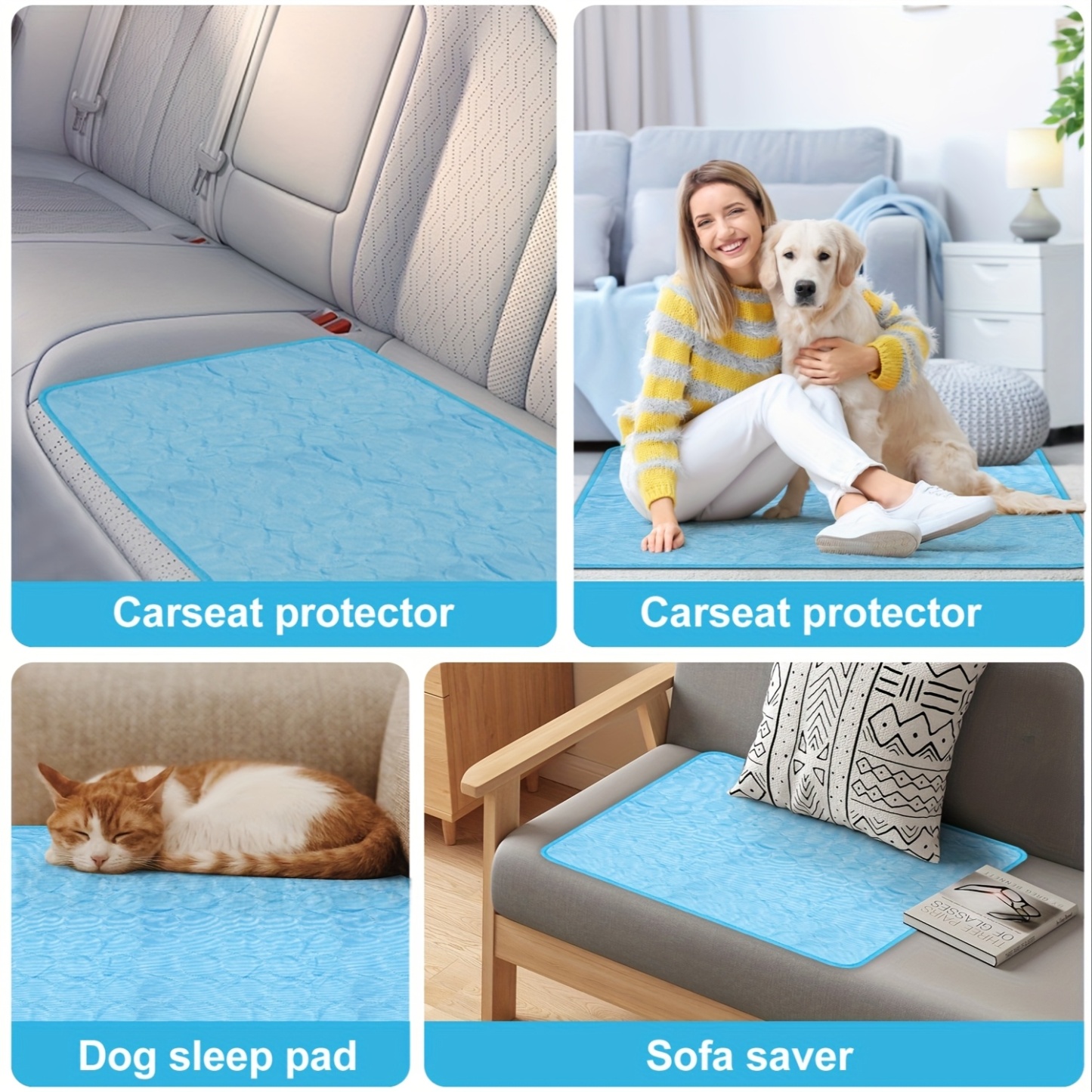  Instant Cool Dog Bed - Dog Cooling Mat