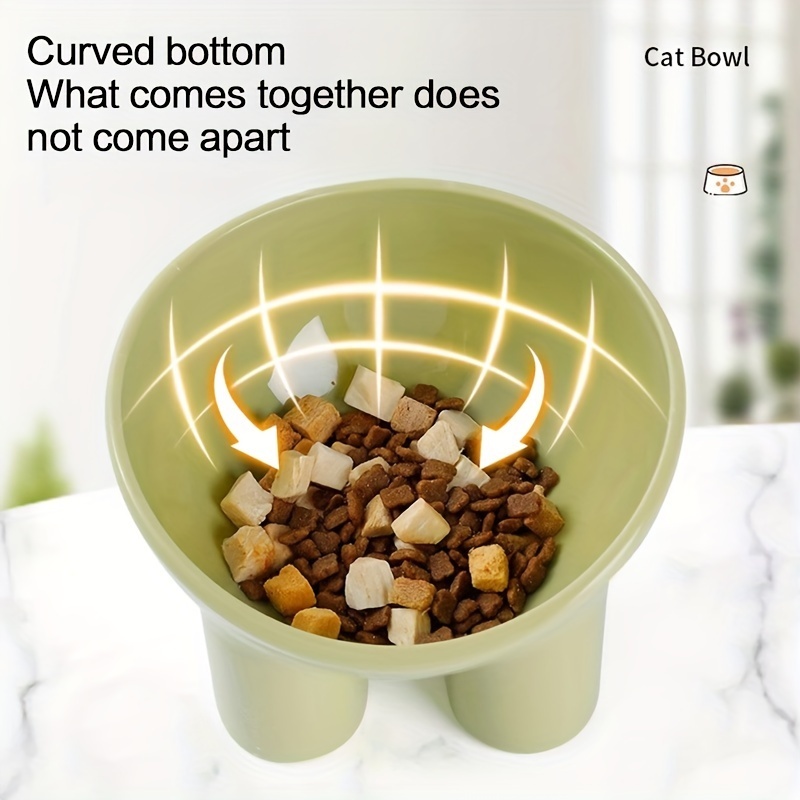 Sleek Design Elevated Pet Bowl with Stand - Neck-Friendly