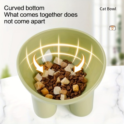 Sleek Design Elevated Pet Bowl with Stand - Neck-Friendly