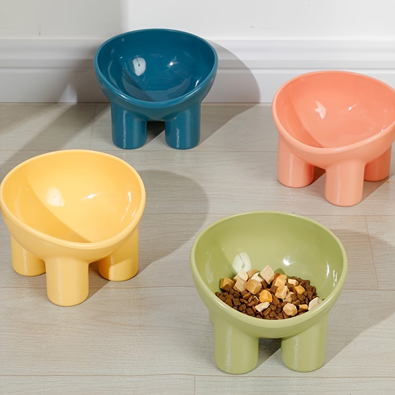 Sleek Design Elevated Pet Bowl with Stand - Neck-Friendly