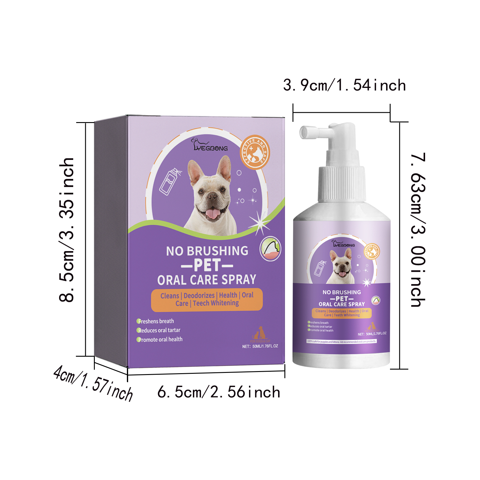 NO BRUSHING PET ORAL CARE SPRAY