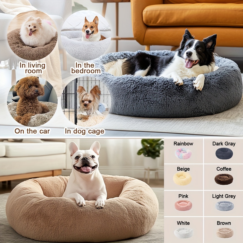 Cozy Soft Donut Cuddler Bed 