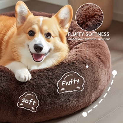 Cozy Soft Donut Cuddler Bed 