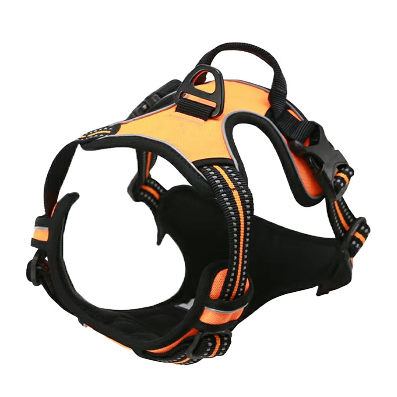 Reflective Harness Large and Medium Dog Chest Harness Vest Style Dog Traction