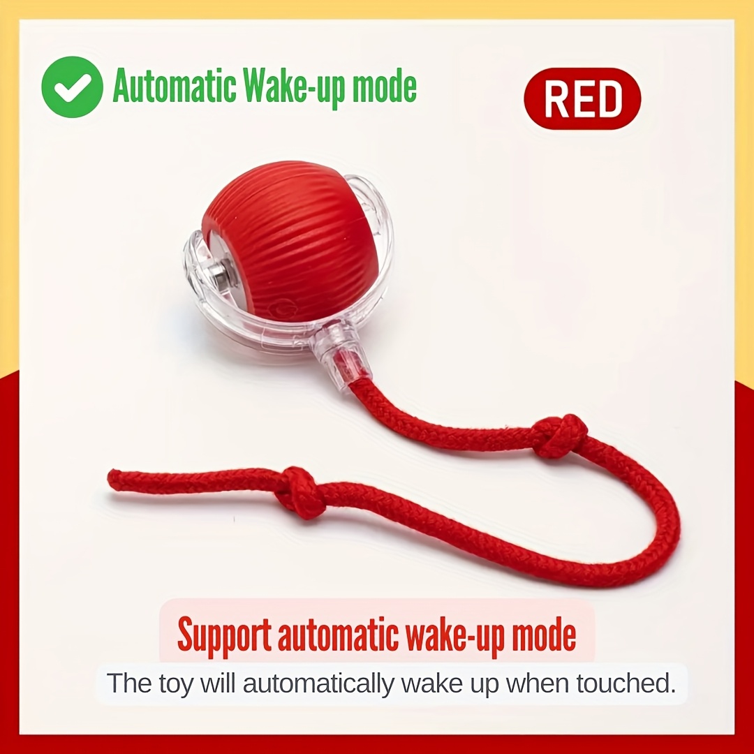 Smart Electric Cat Ball Toy with Rope