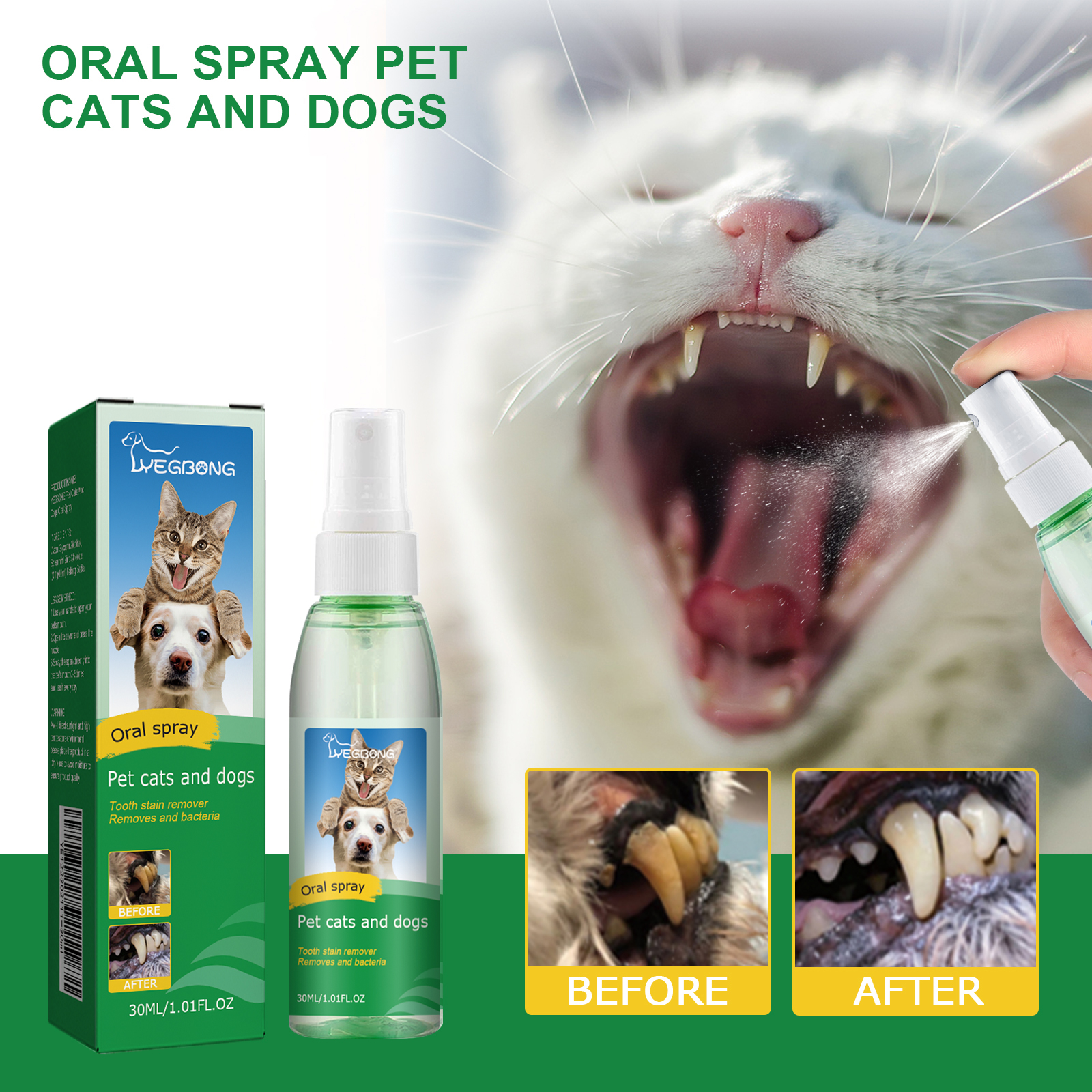ORAL SPRAY PET CATS AND DOGS