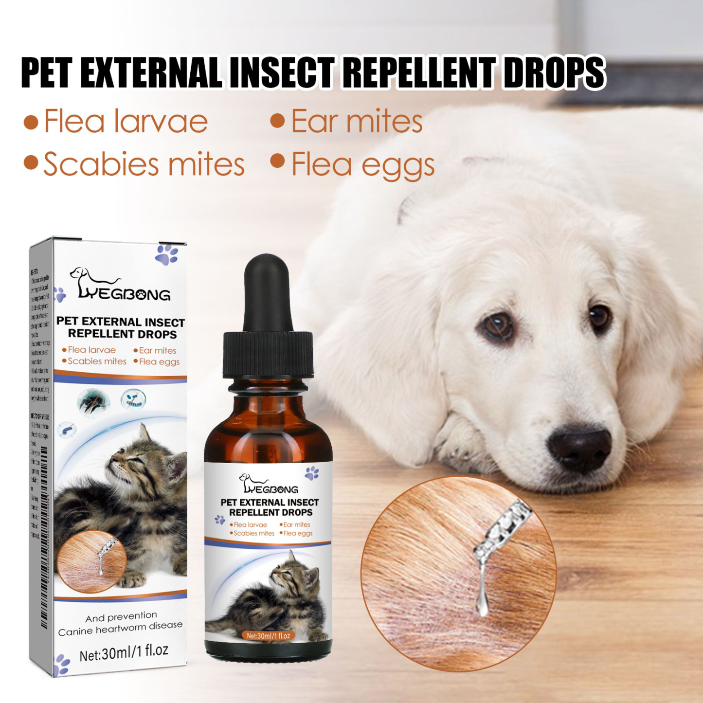 PET EXTERNAL INSECT REPELLENT DROPS