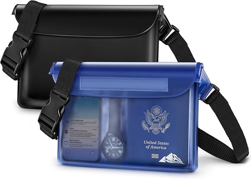 Waterproof Fanny Pack, Waterproof Pouch Dry Bag 2/3/4 Pack for Phone Passport Purse