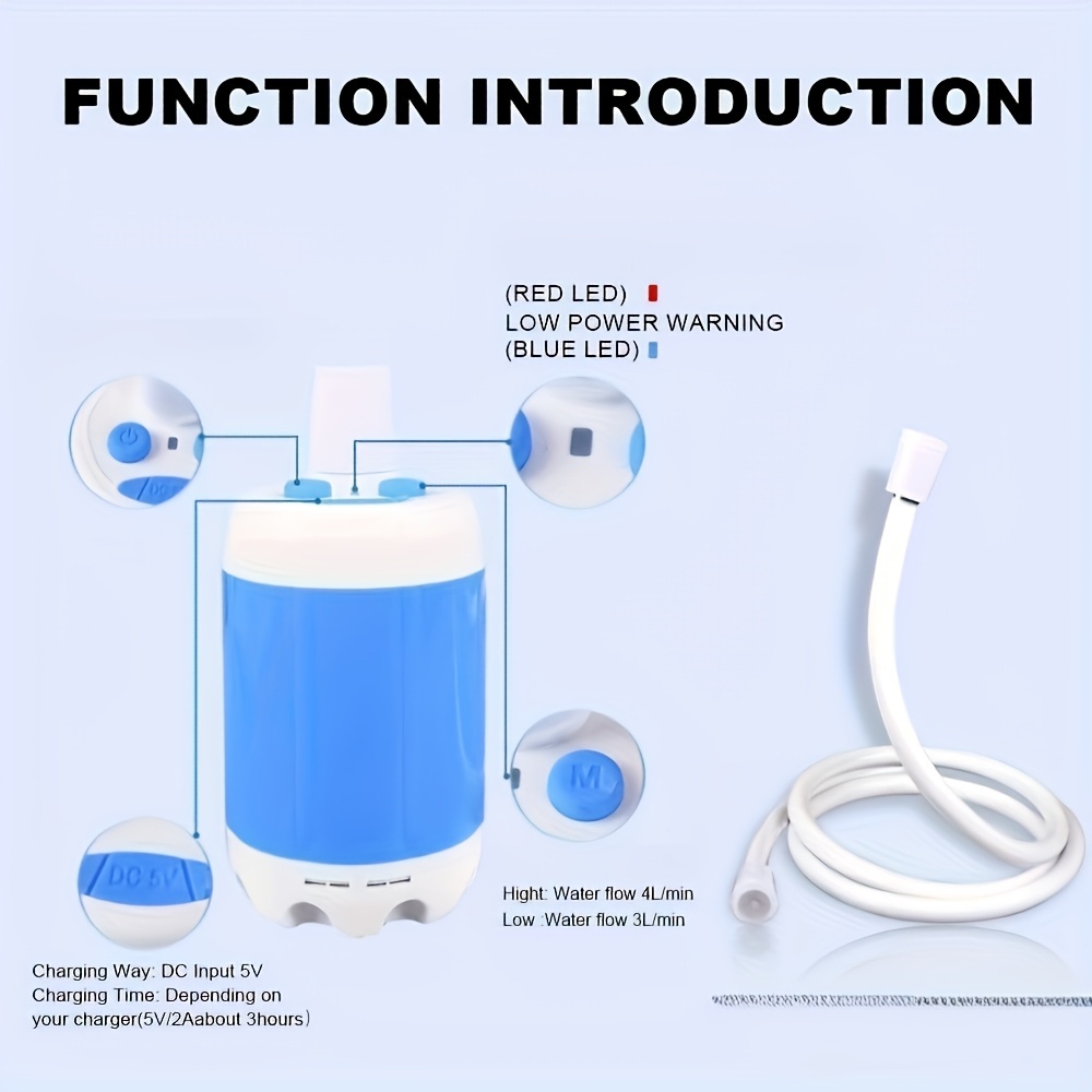 Wireless Camping Shower Kit - Portable