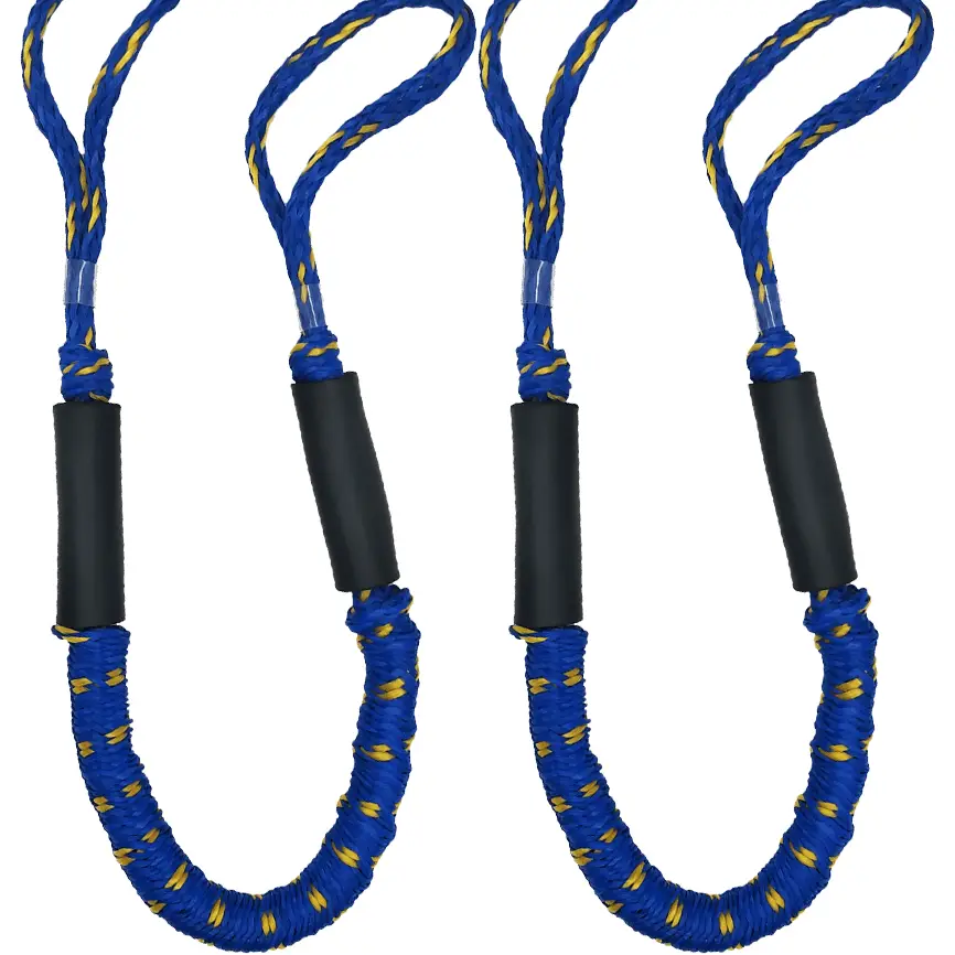 Secure 4Ft Boat Bungee Dock Lines - 1pc/2pcs Boat Dock Accessories for Kayak