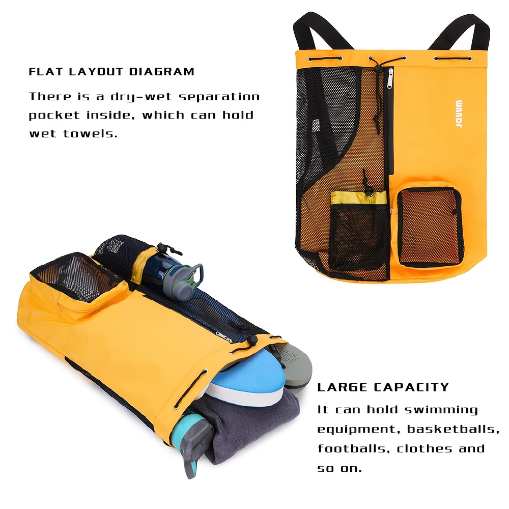 Running Clothing Accessories Quick Dry Mesh Beach Bag