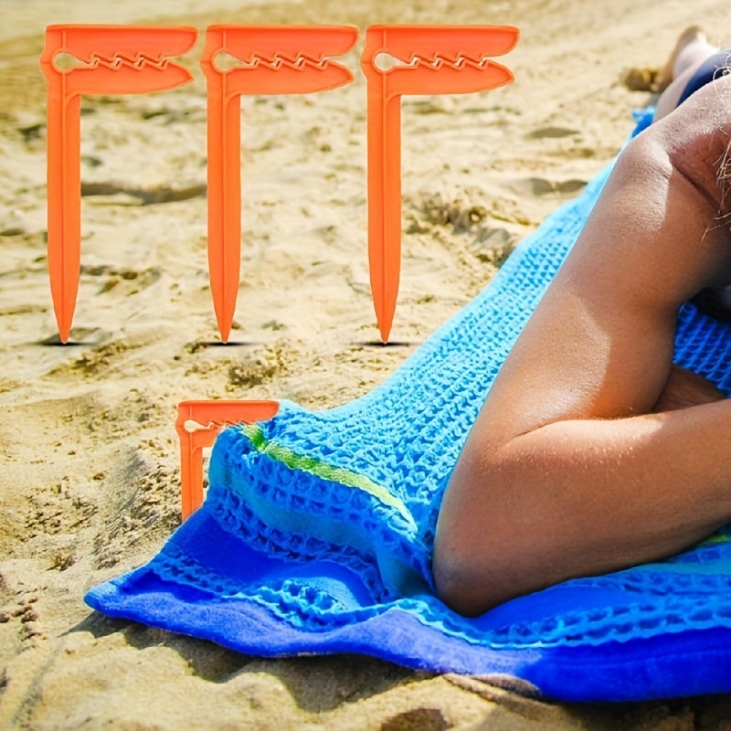 4pcs Outdoor Beach Towel Clips