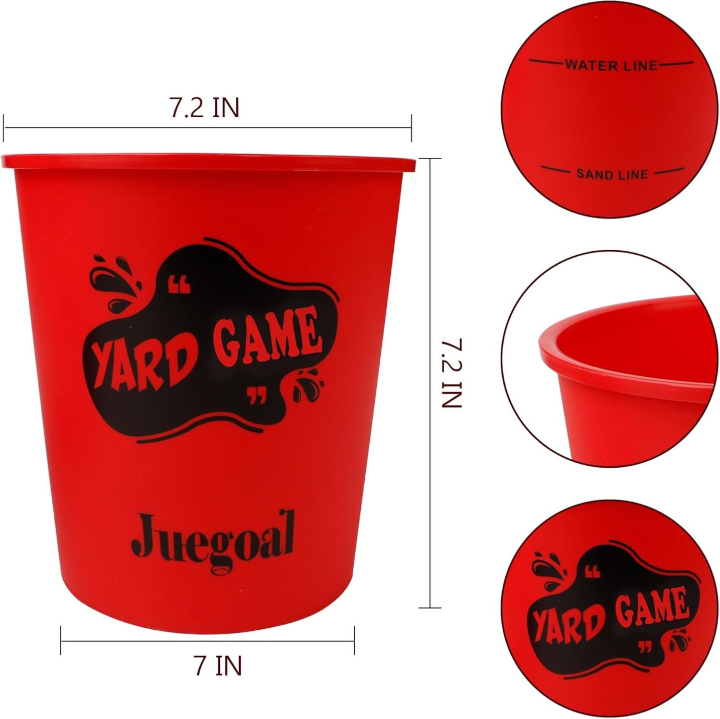Outdoor Giant Yard Pong Game Set Outdoor Toss Game Throwing Game for Beach, Camping, Lawn and Backyard