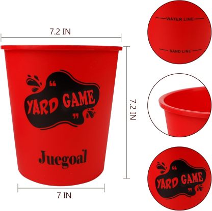 Outdoor Giant Yard Pong Game Set Outdoor Toss Game Throwing Game for Beach, Camping, Lawn and Backyard