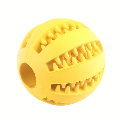1PC Dog Ball Toys For Small Dogs Interactive Elasticity Puppy Chew Toy Tooth Cleaning Rubber Food Ball Toy 