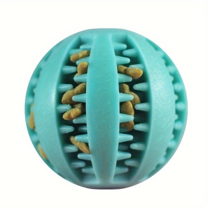 1PC Dog Ball Toys For Small Dogs Interactive Elasticity Puppy Chew Toy Tooth Cleaning Rubber Food Ball Toy 