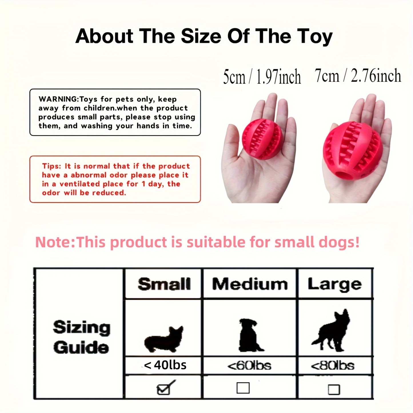 1PC Dog Ball Toys For Small Dogs Interactive Elasticity Puppy Chew Toy Tooth Cleaning Rubber Food Ball Toy 