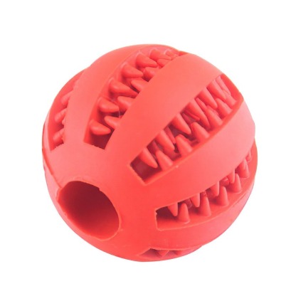 1PC Dog Ball Toys For Small Dogs Interactive Elasticity Puppy Chew Toy Tooth Cleaning Rubber Food Ball Toy 