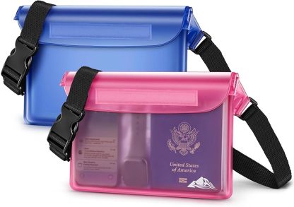 Waterproof Fanny Pack, Waterproof Pouch Dry Bag 2/3/4 Pack for Phone Passport Purse