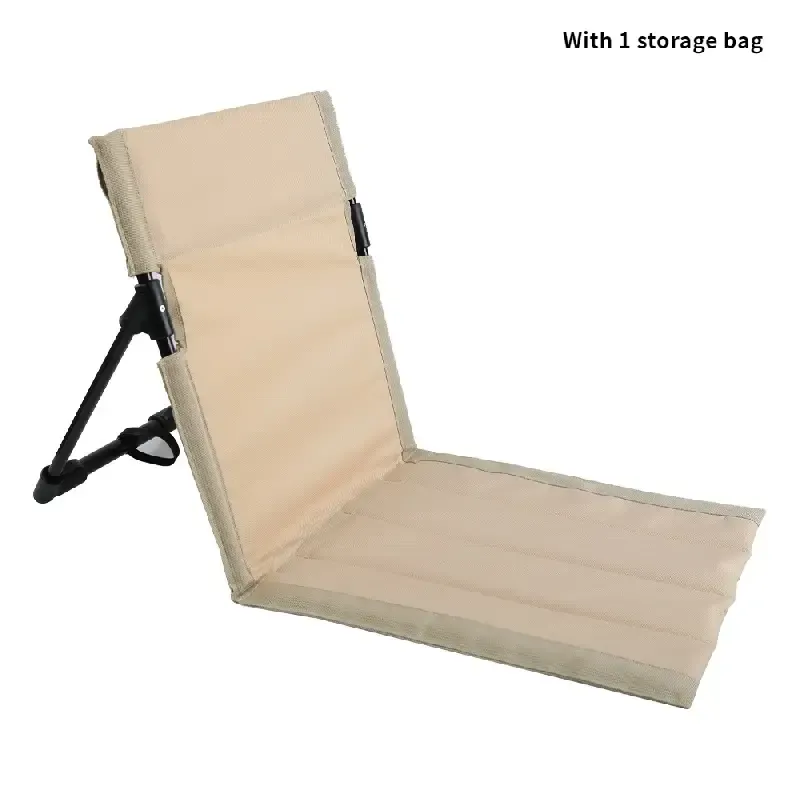 Outdoor Portable Light Aluminum Chair Camping Beach Folding Moon Chair Self