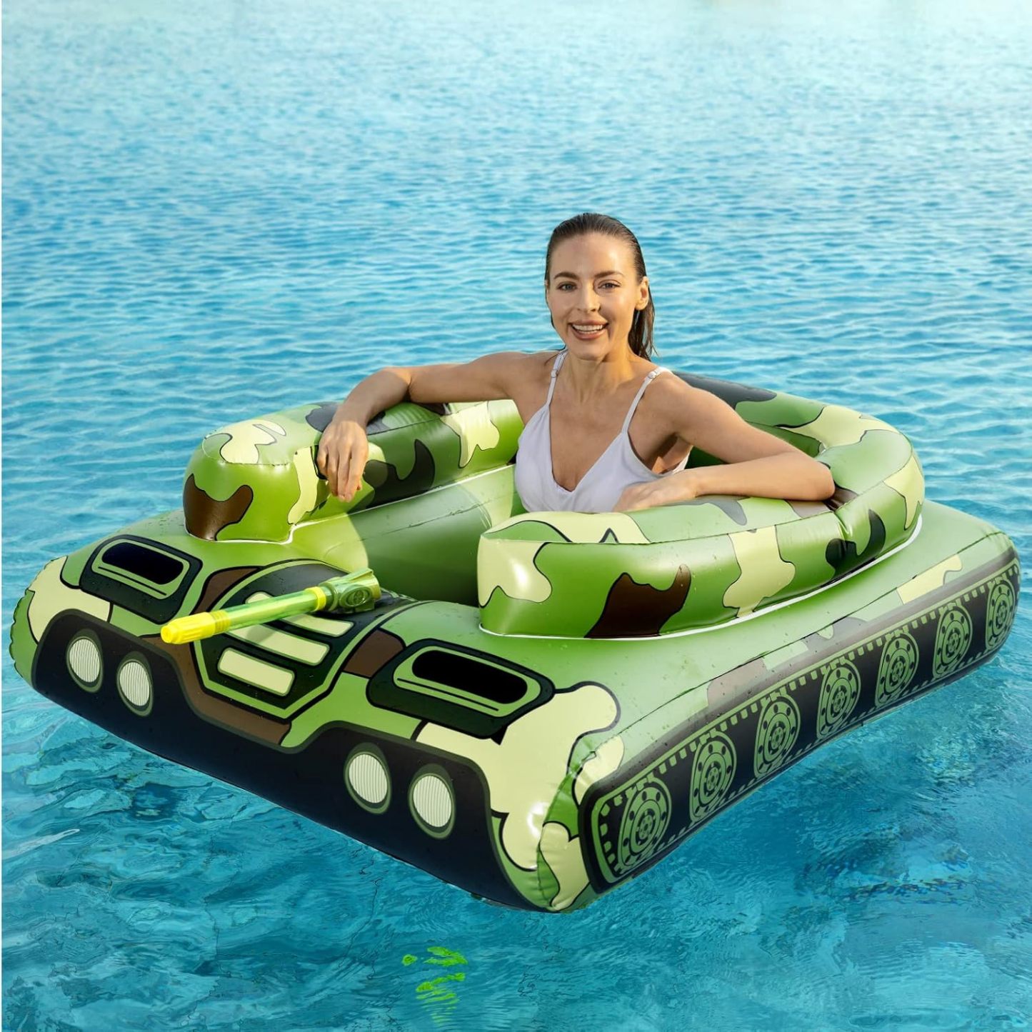 Inflatable Tank Pool Floats Adults