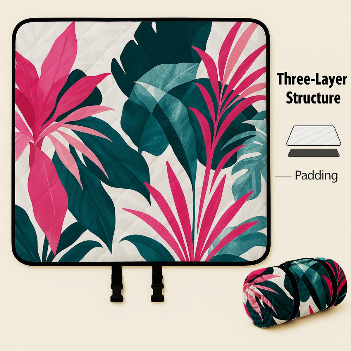 Large Soft Padded Foldable Picnic Blanket