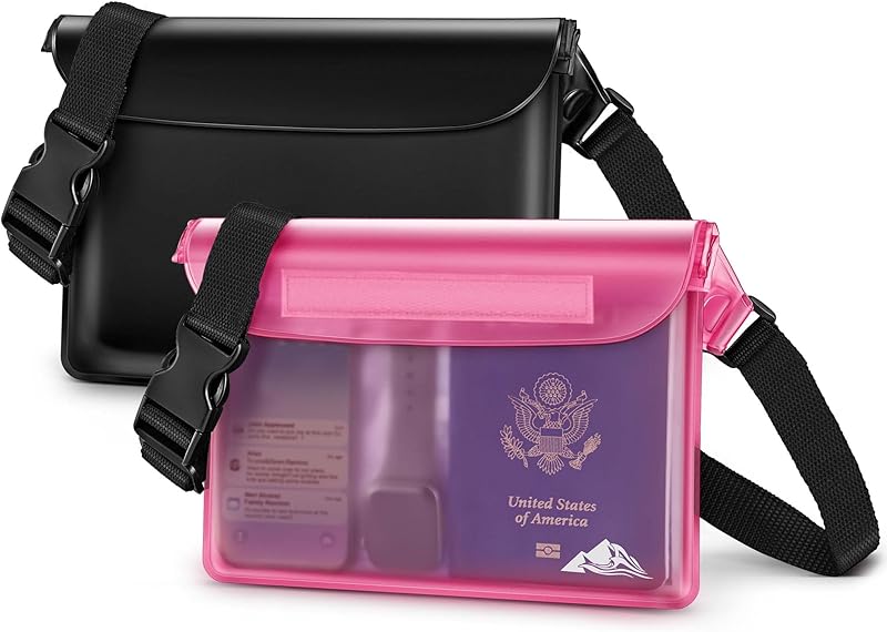 Waterproof Fanny Pack, Waterproof Pouch Dry Bag 2/3/4 Pack for Phone Passport Purse