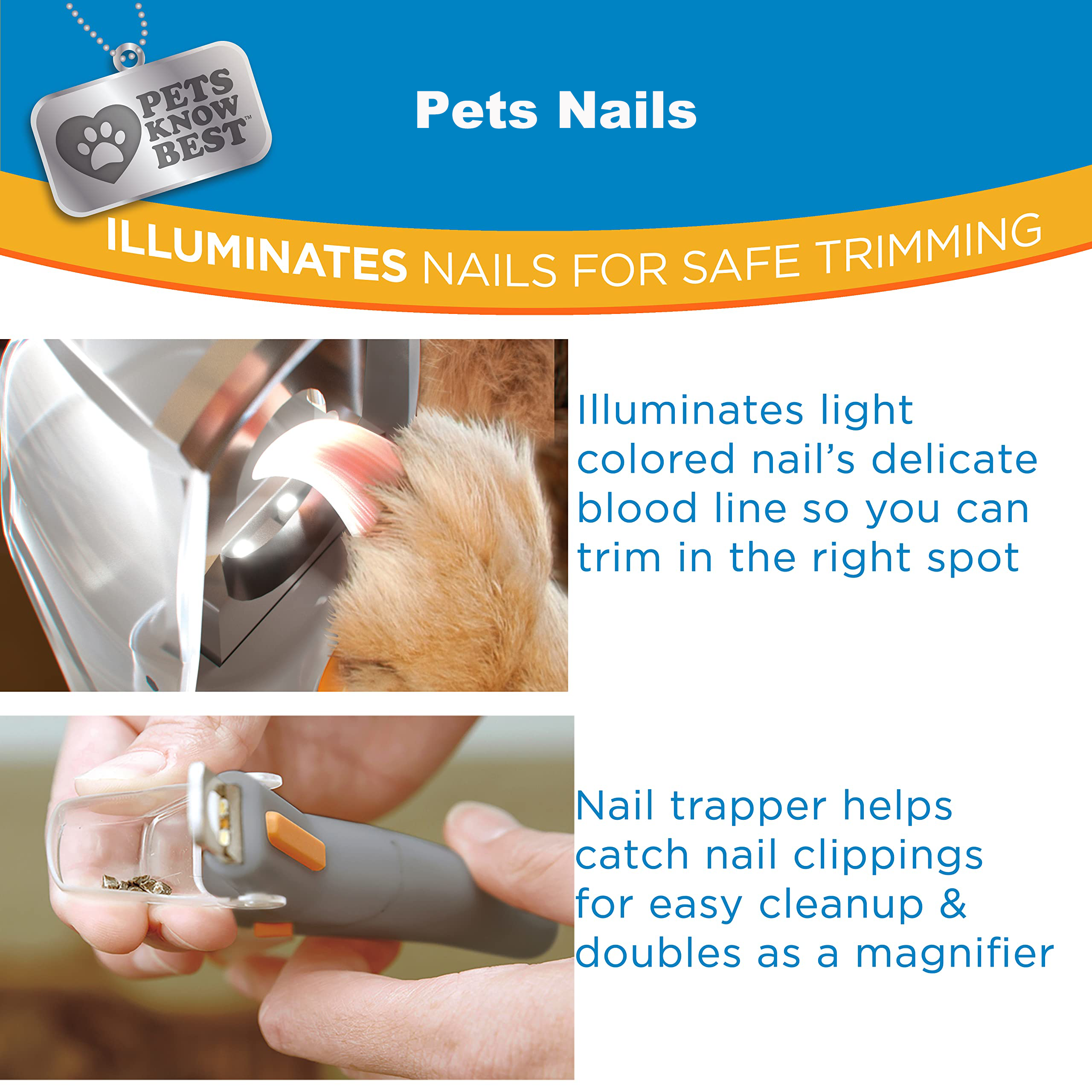 LED Light Equipped Pet Nail Clippers - Professional Grooming Tool For Cats & Dogs