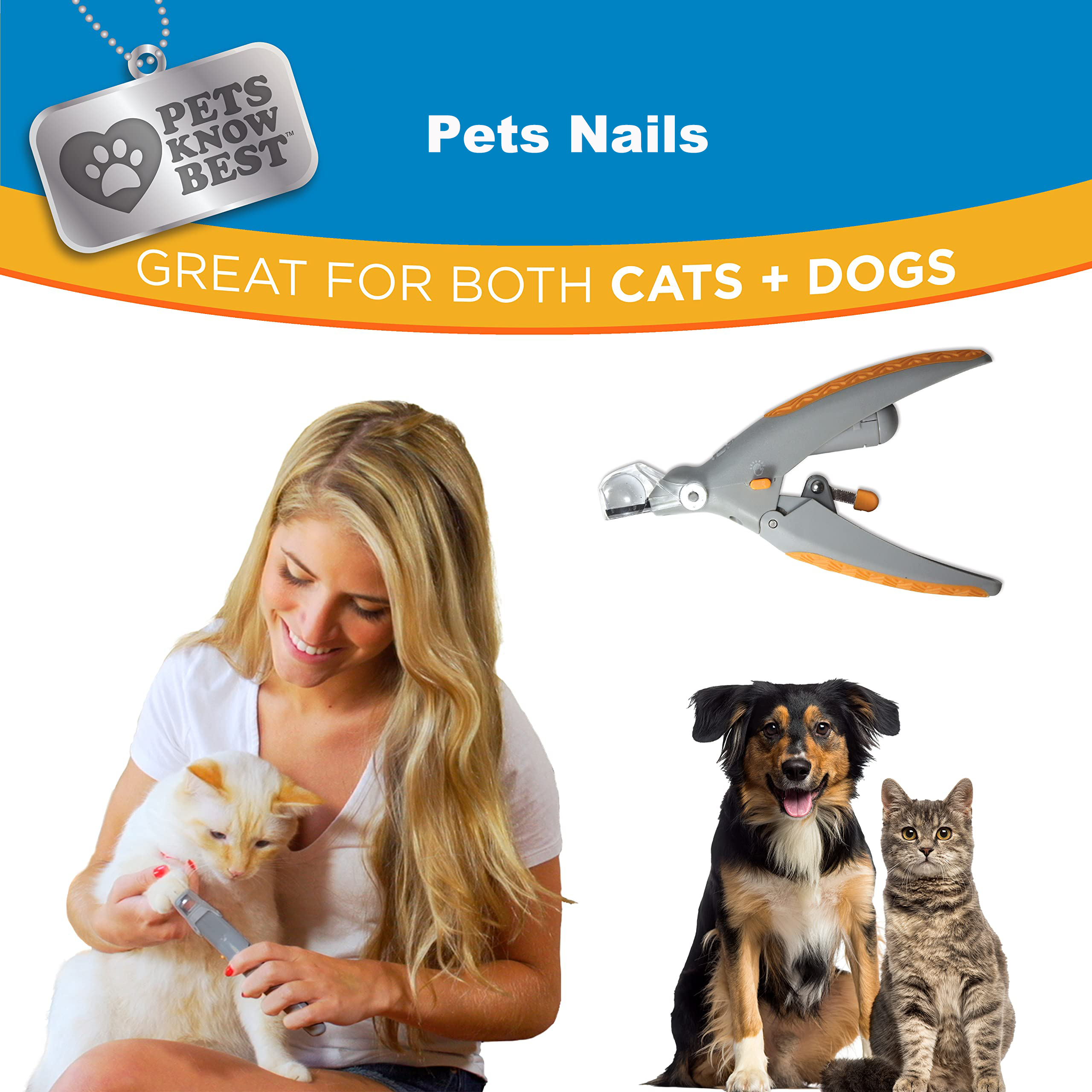 LED Light Equipped Pet Nail Clippers - Professional Grooming Tool For Cats & Dogs