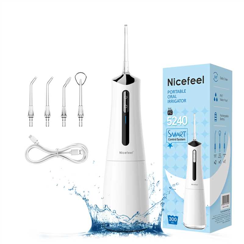 Nicefeel Water Dental Flosser Pick for Teeth 3 Modes Cordless Portable