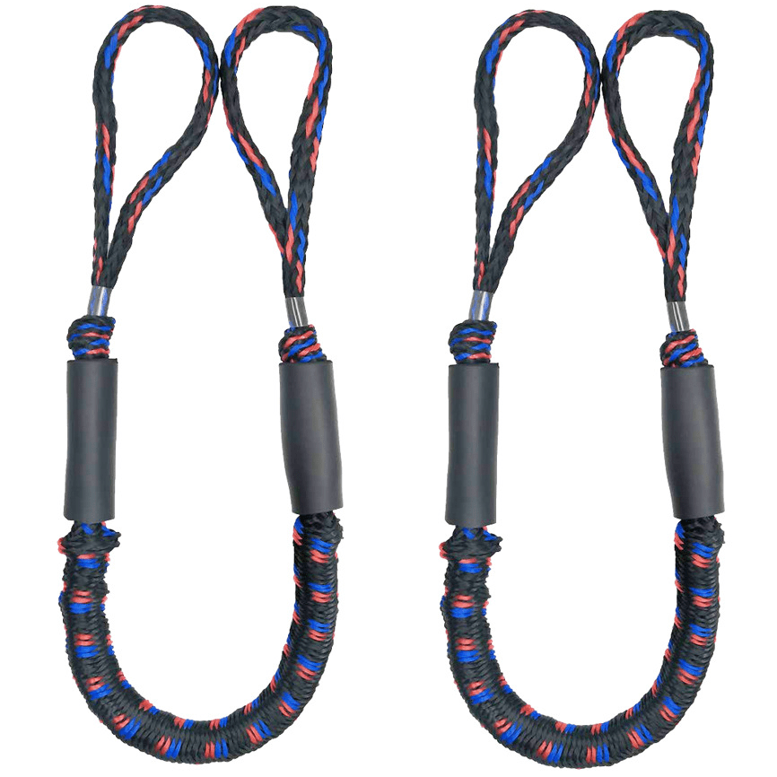 Secure 4Ft Boat Bungee Dock Lines - 1pc/2pcs Boat Dock Accessories for Kayak