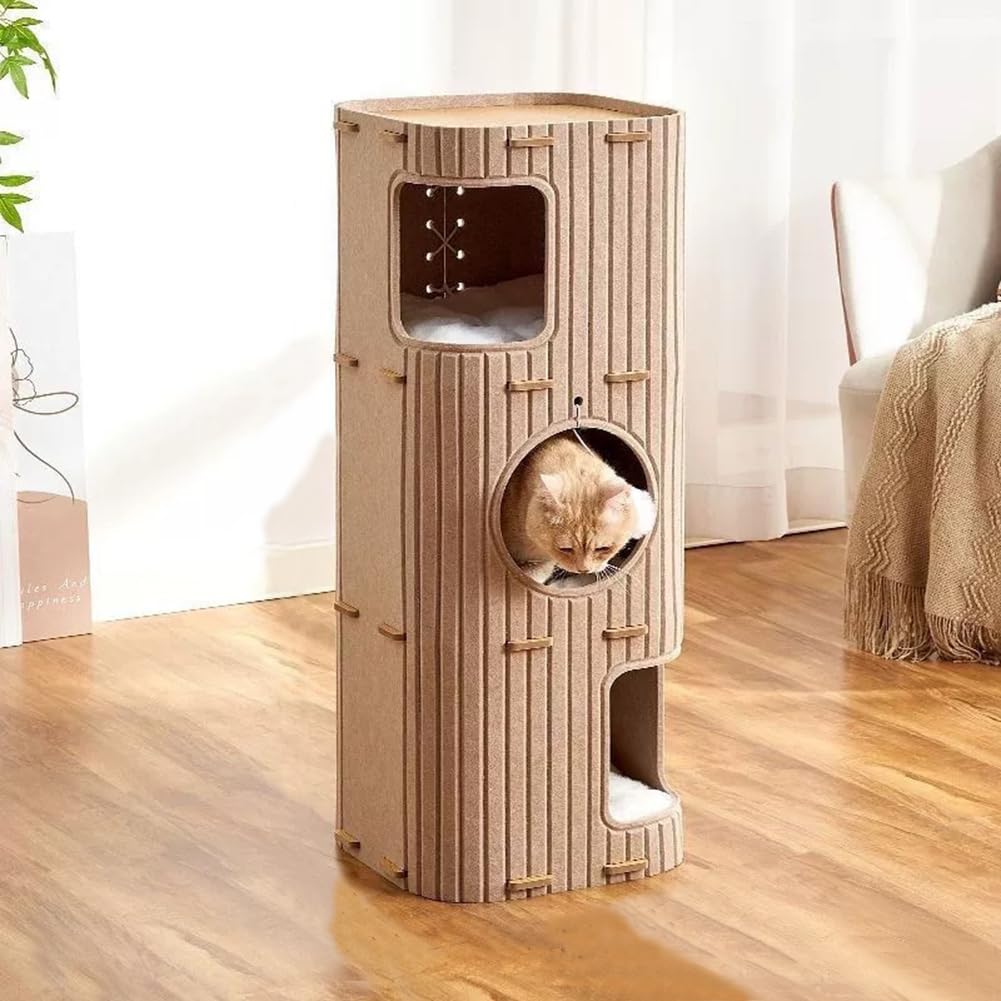 Felt Cat Tunnel House, Indoor Pet Bed