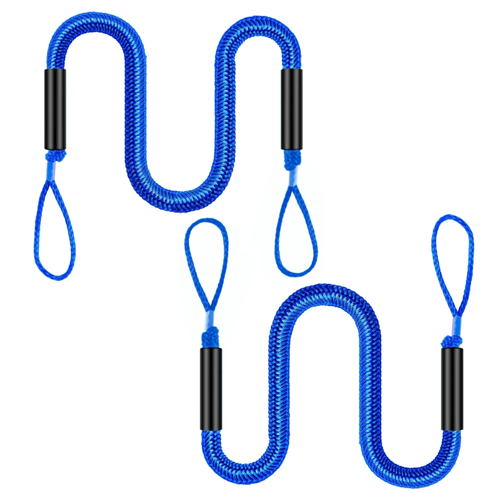 Secure 4Ft Boat Bungee Dock Lines - 1pc/2pcs Boat Dock Accessories for Kayak