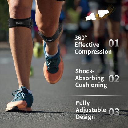 2 Pack Knee Braces for Women and Men, Patella Knee Support Strap, Basketball, Running, Hiking, Volleyball, Tennis, Squats