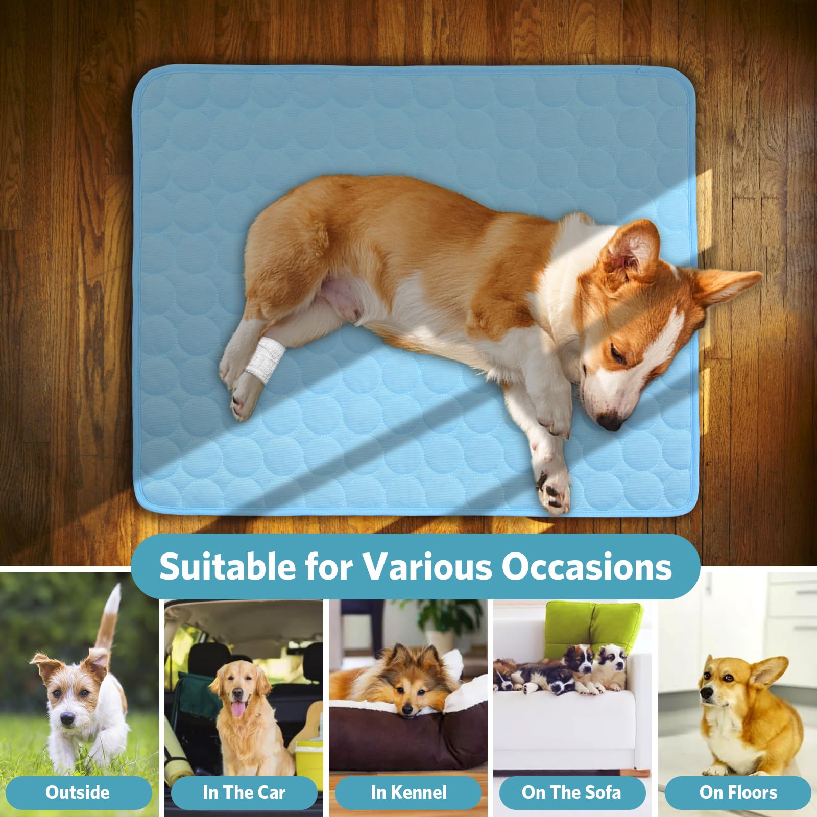  Instant Cool Dog Bed - Dog Cooling Mat