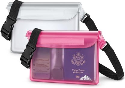 Waterproof Fanny Pack, Waterproof Pouch Dry Bag 2/3/4 Pack for Phone Passport Purse