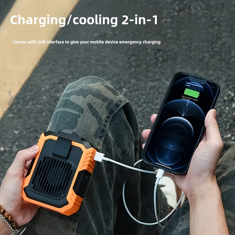 Three-in-One Portable Fan With Mobile Power