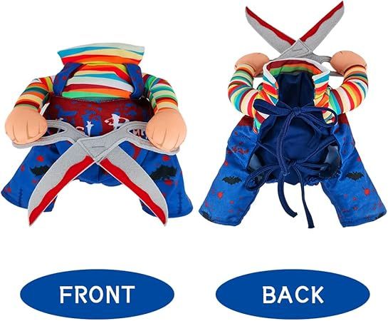 Pet Deadly Doll Dog Scissors Style Clothes for Small Large Extra Large Dogs Pets