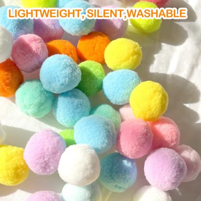  Plush Cat Interactive Toys And Random Color Plush Balls