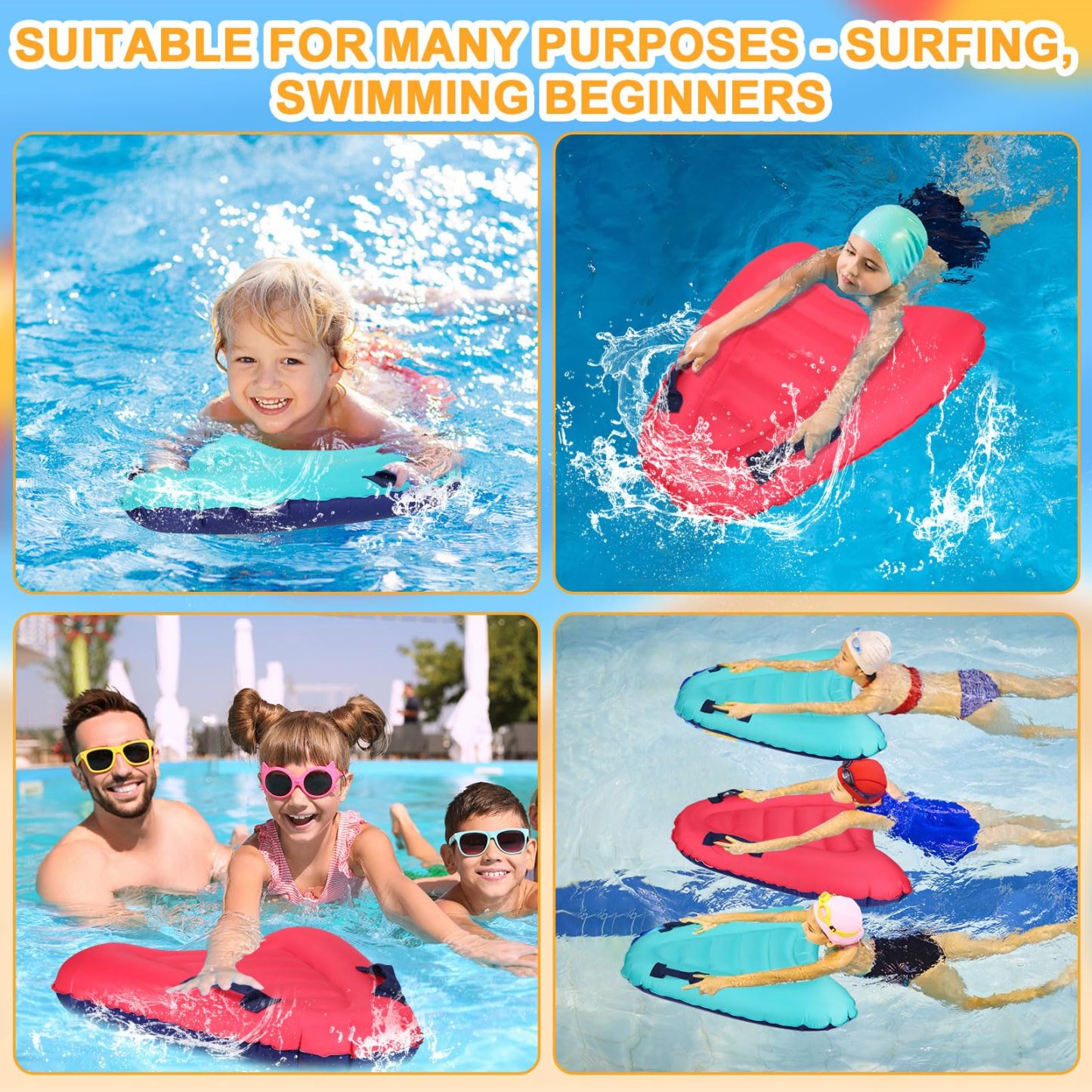 Portable Inflatable Surfboard for Outdoors