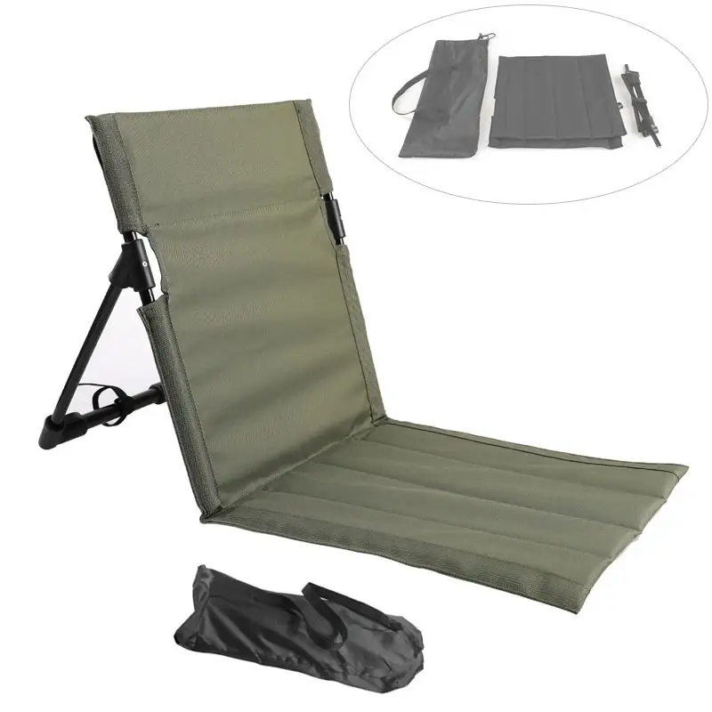 Outdoor Portable Light Aluminum Chair Camping Beach Folding Moon Chair Self