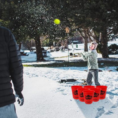 Outdoor Giant Yard Pong Game Set Outdoor Toss Game Throwing Game for Beach, Camping, Lawn and Backyard