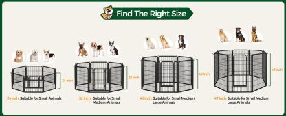 8 Panels Pet Dog Fence Puppy Training Cage Stretch Folding Fence Game Fence Safety Fence