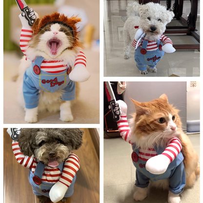 Pet Deadly Doll Dog Clothes for Small Large Extra Large Dogs Pets