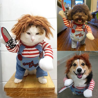 Pet Deadly Doll Dog Clothes for Small Large Extra Large Dogs Pets